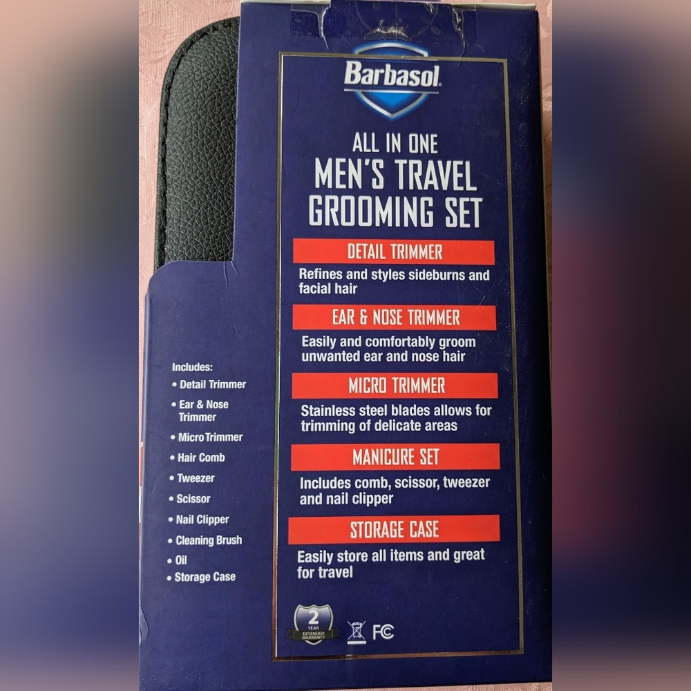 Barba Black Men's Grooming Tool Set - Picture 2 of 4